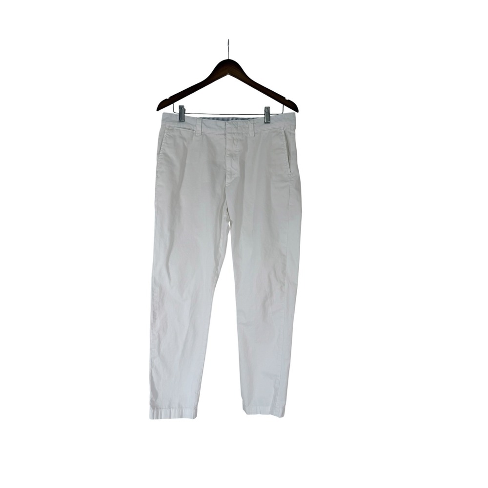 Polo Ralph Lauren Womens White Cotton Chino Pants Straight Leg Size 8 RN41381
